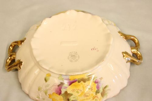PRETTY ANTIQUE CERAMIC DISH SHAPED BOWL - ADDITIONAL PHOTO 7