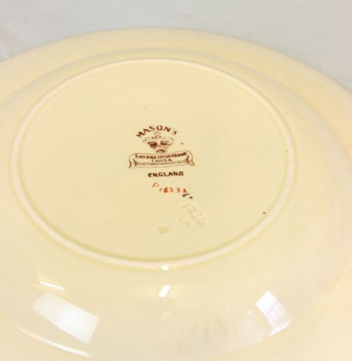 ANTIQUE MASON'S IRONSTONE CHINA CERAMIC 19TH CENTURY SOUP BOWL DISHES - ADDITIONAL PHOTO 5
