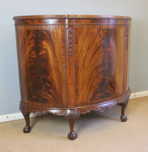 fig 1. Antique Mahogany Demi Lune Sideboard
