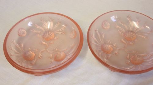 SATIN PINK GLASS POWDER BOWL - ADDITIONAL PHOTO 4