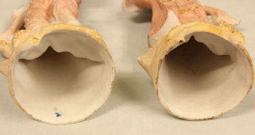 PAIR OF BISQUE FIGURINES OF GIRL BOY - ADDITIONAL PHOTO 8