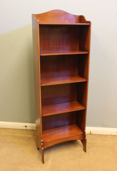 ANTIQUE MAHOGANY OPEN BOOKCASE
