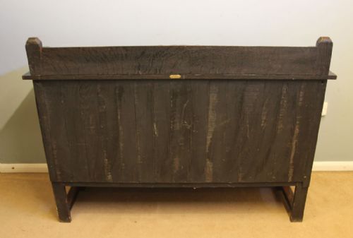 ANTIQUE QUALITY SOLID OAK SIDEBOARD DRESSER BASE - ADDITIONAL PHOTO 8
