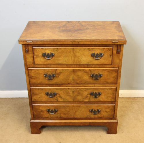 fig 1. Burr Walnut Bachelors Chest of Drawers