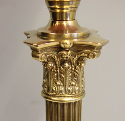 ANTIQUE VICTORIAN TALL PINK AND CRANBERRY GLASS OIL LAMP - ADDITIONAL PHOTO 9