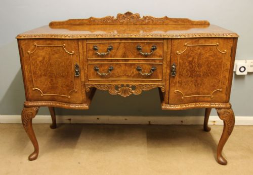 Small Burr Walnut Sideboard Server