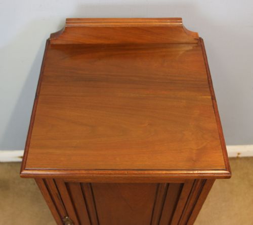 ANTIQUE WALNUT BEDSIDE CABINET - ADDITIONAL PHOTO 1
