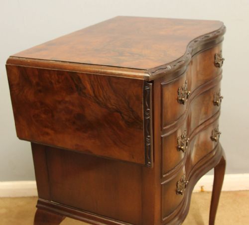ANTIQUE WALNUT BEDSIDE LAMP SIDE TABLE - ADDITIONAL PHOTO 7