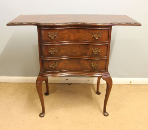 ANTIQUE WALNUT BEDSIDE LAMP SIDE TABLE - ADDITIONAL PHOTO 9