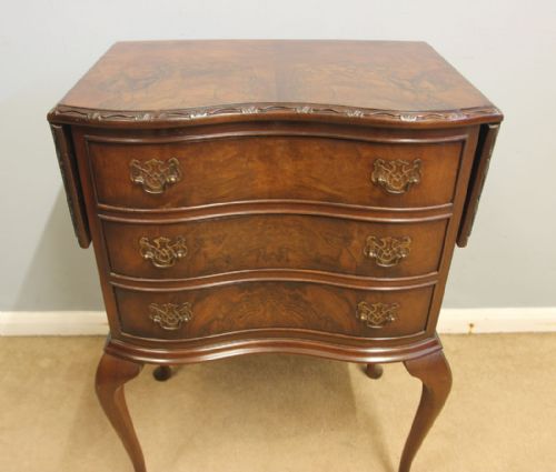 ANTIQUE WALNUT BEDSIDE LAMP SIDE TABLE - ADDITIONAL PHOTO 11