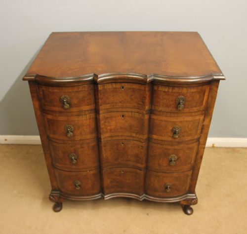 fig 1. Antique Burr Walnut Chest of Drawers
