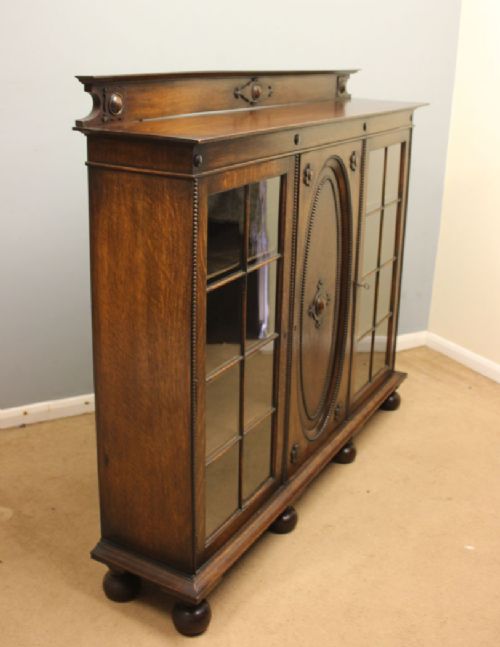 ANTIQUE OAK BOOKCASE - ADDITIONAL PHOTO 7