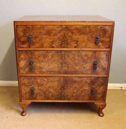Antique Burr Walnut Chest of Drawers