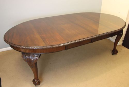 Antique Mahogany Two Leaf Extending Dining Table