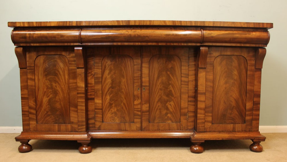 Antique Victorian Mahogany Sideboard Base 