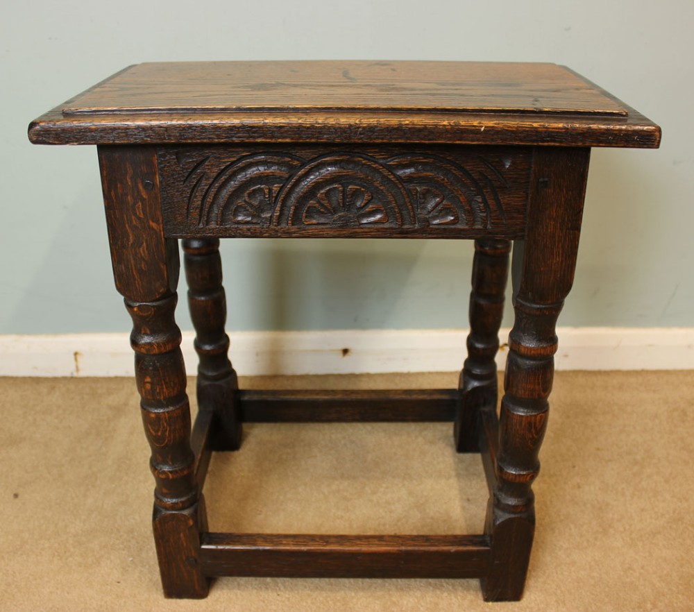 Antique Oak Joint Stool,