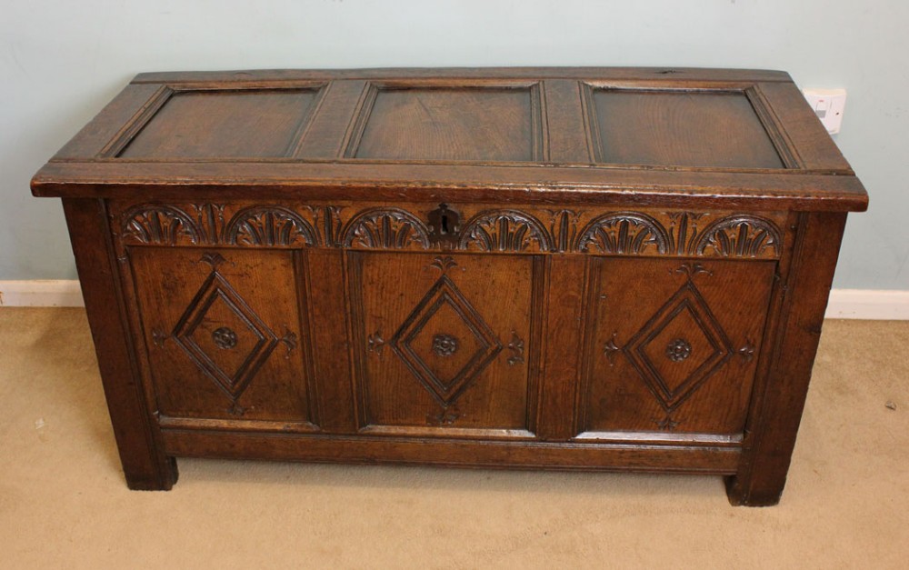 Antique 18th Century Oak Coffer