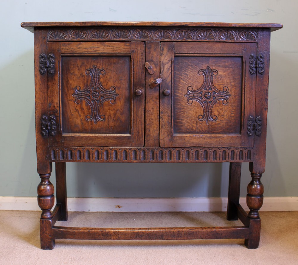 Antique Oak Cupboard, Dresser Base