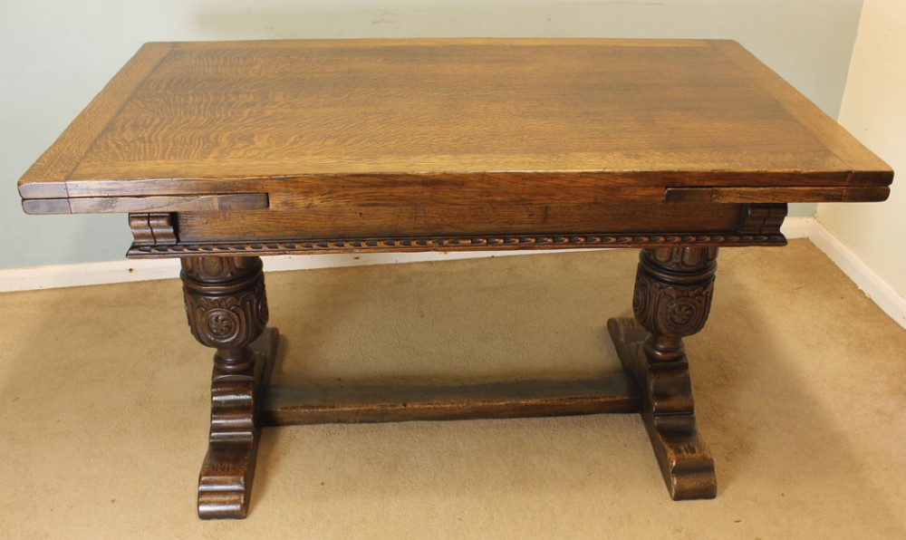 Oak Refectory Draw Leaf Dining Table