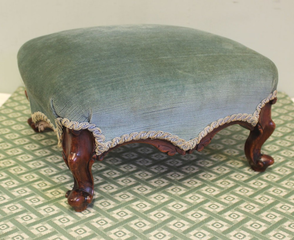 Victorian Walnut Footstool