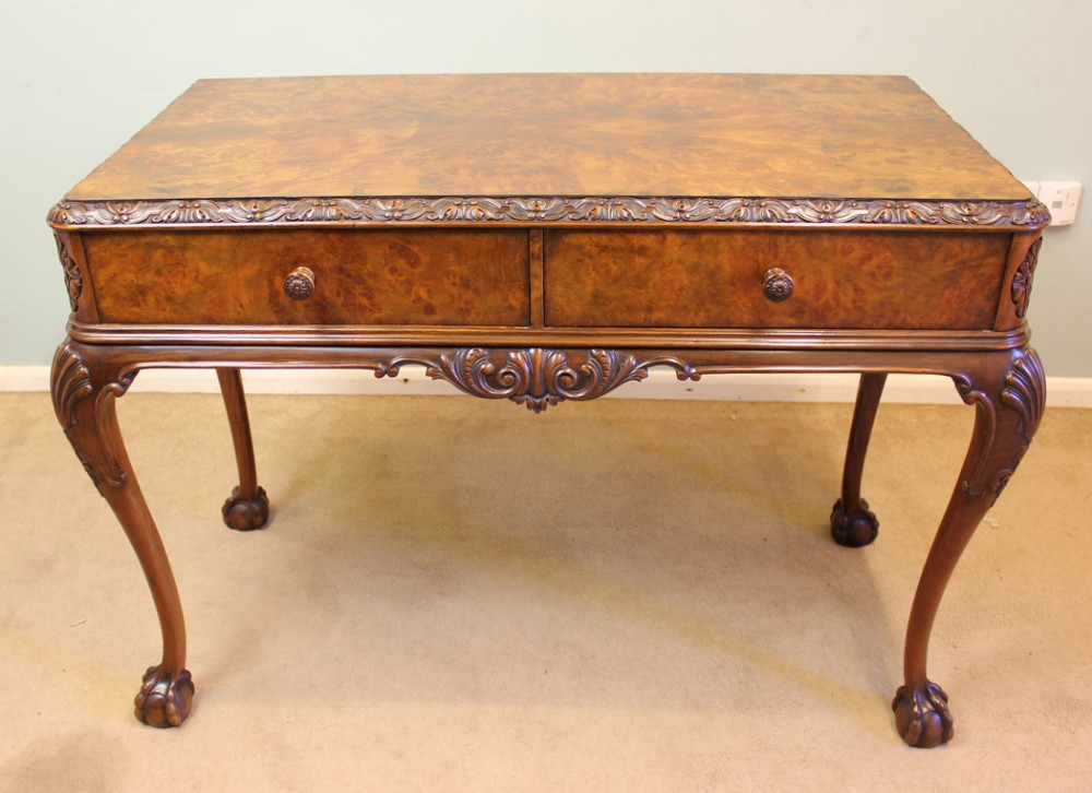 Quality Burr Walnut Side Table