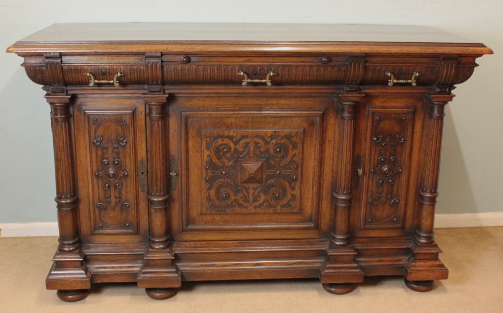 Victorian Oak Sideboard Dresser Base