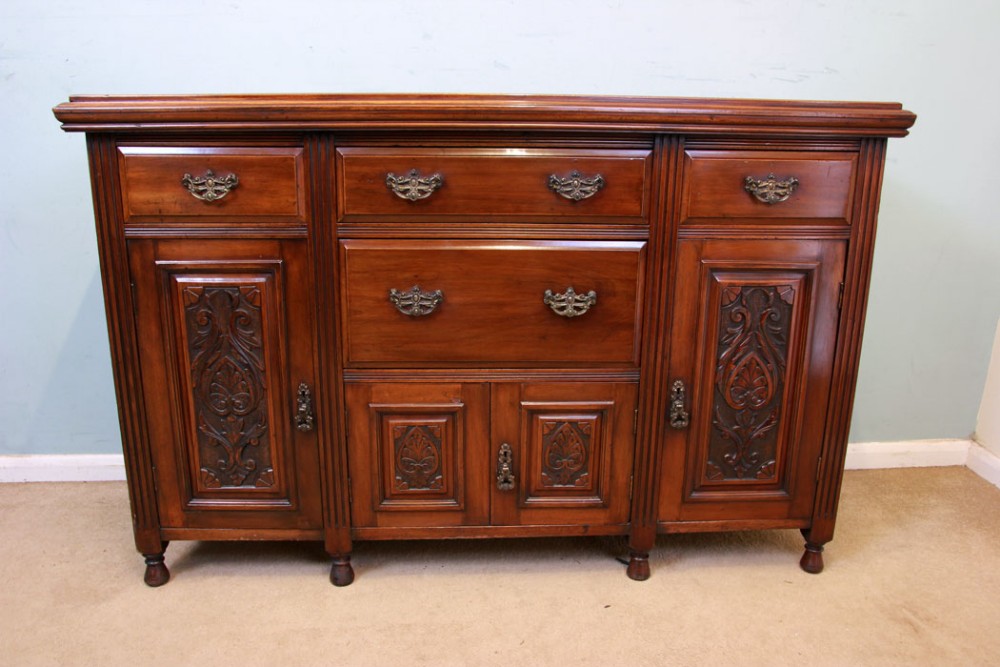 Antique Mahogany Sideboard Dresser Base