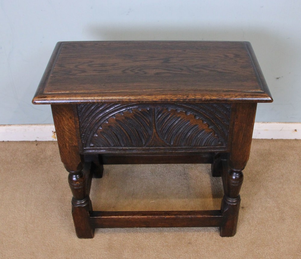 Antique Oak Stool 