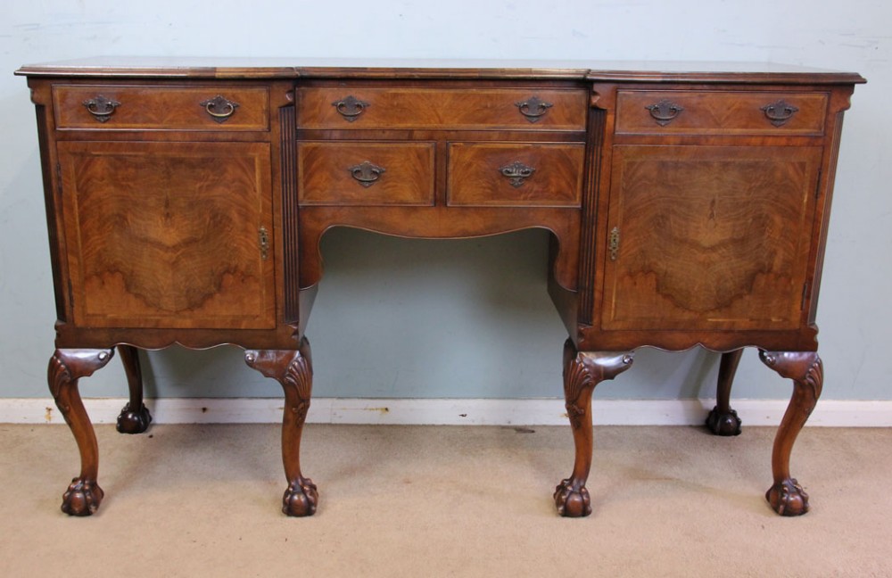 Figured Walnut Sideboard Dresser