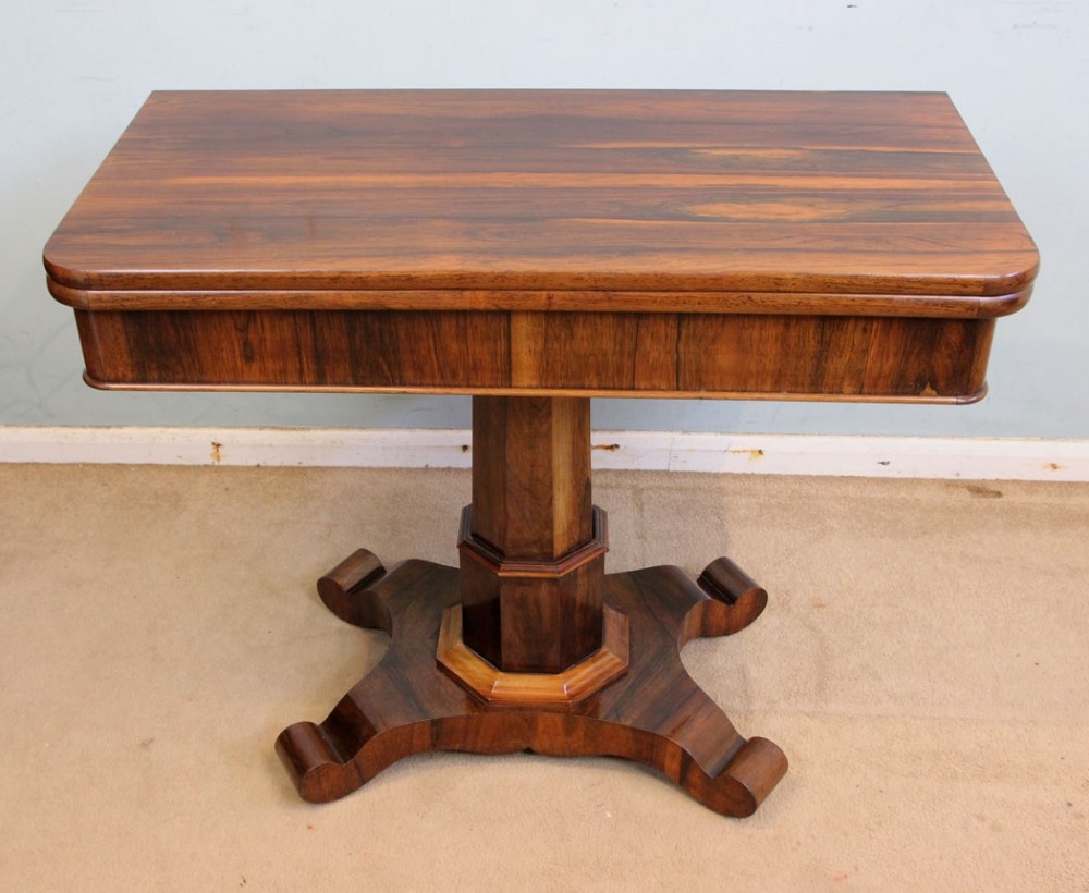 Antique Victorian Rosewood Tea Table