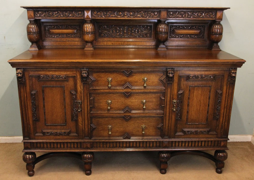 Antique Oak Sideboard Dresser