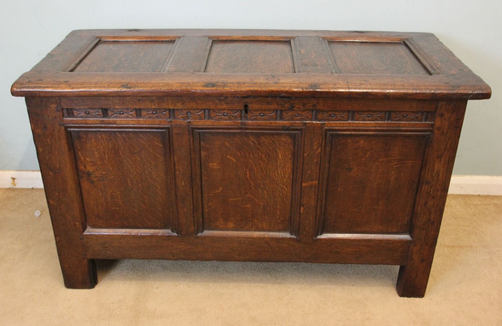 Antique Oak Coffer Blanket Chest