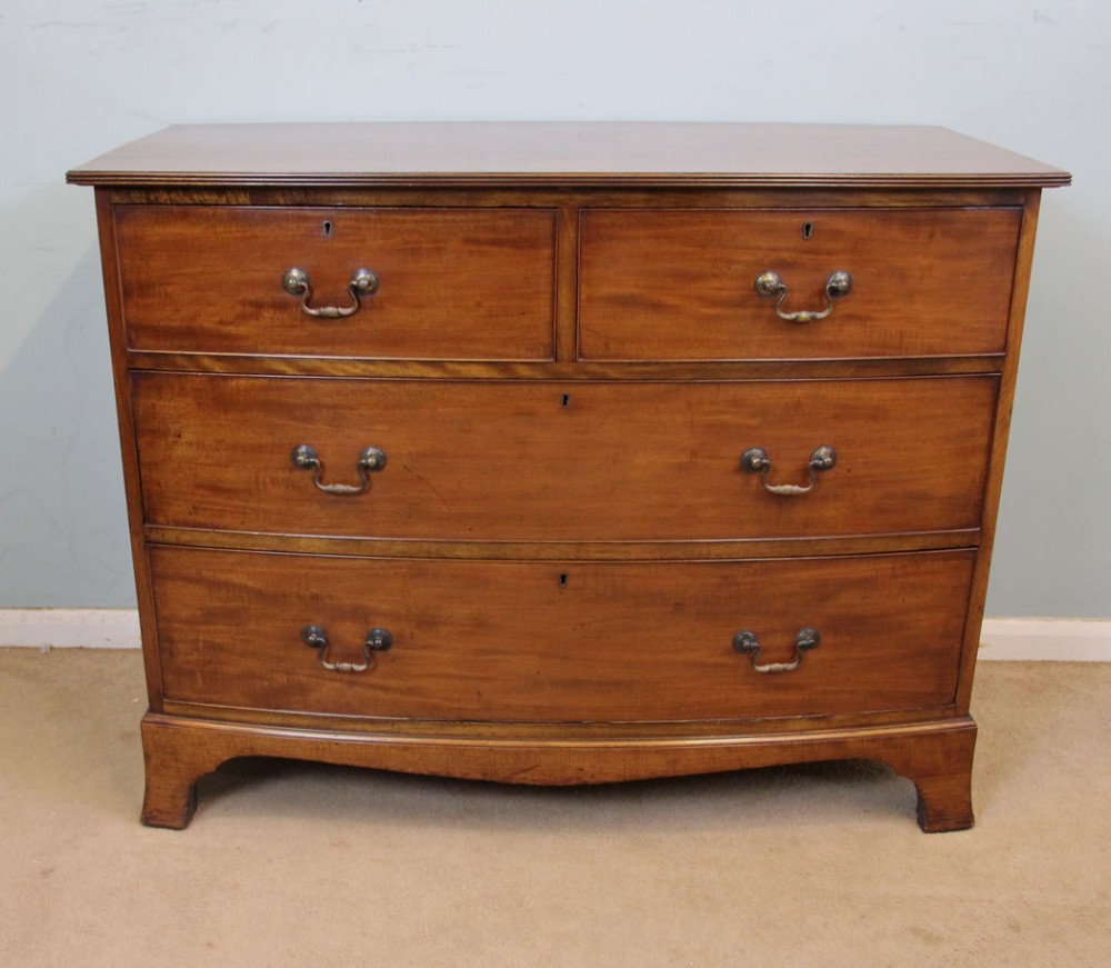 Antique Bow Front Chest of Drawers