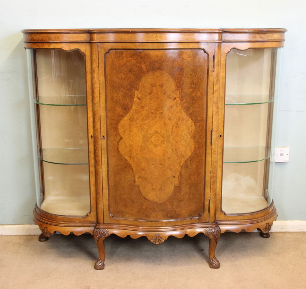 Burr Walnut Credenza Sideboard 