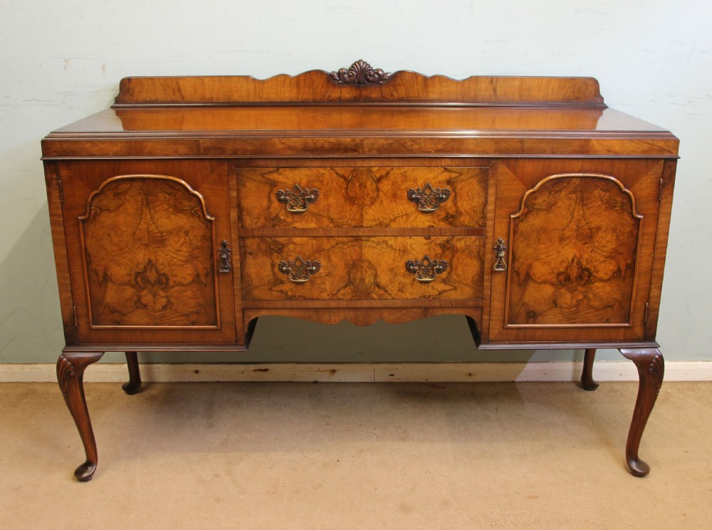 Figured Walnut Sideboard Server View XI