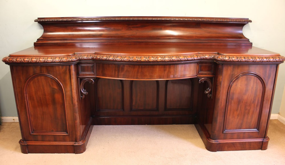 Impressive Large Victorian Mahogany Sideboard Server