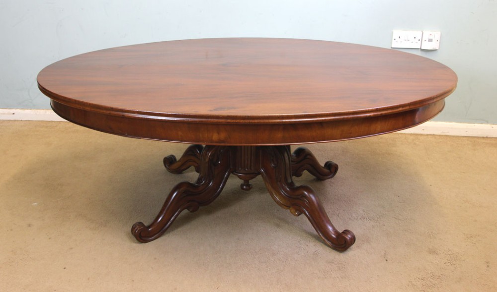 Antique Victorian Mahogany Oval Coffee Table