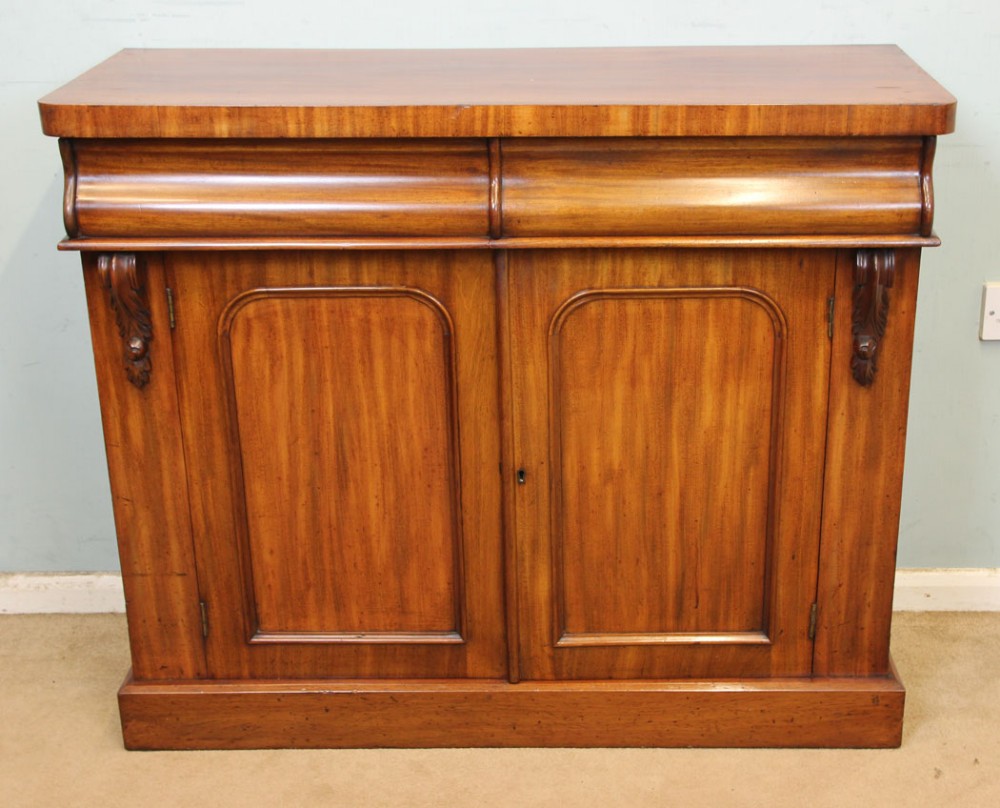 Antique Victorian Mahogany Chiffonier Sideboard Base