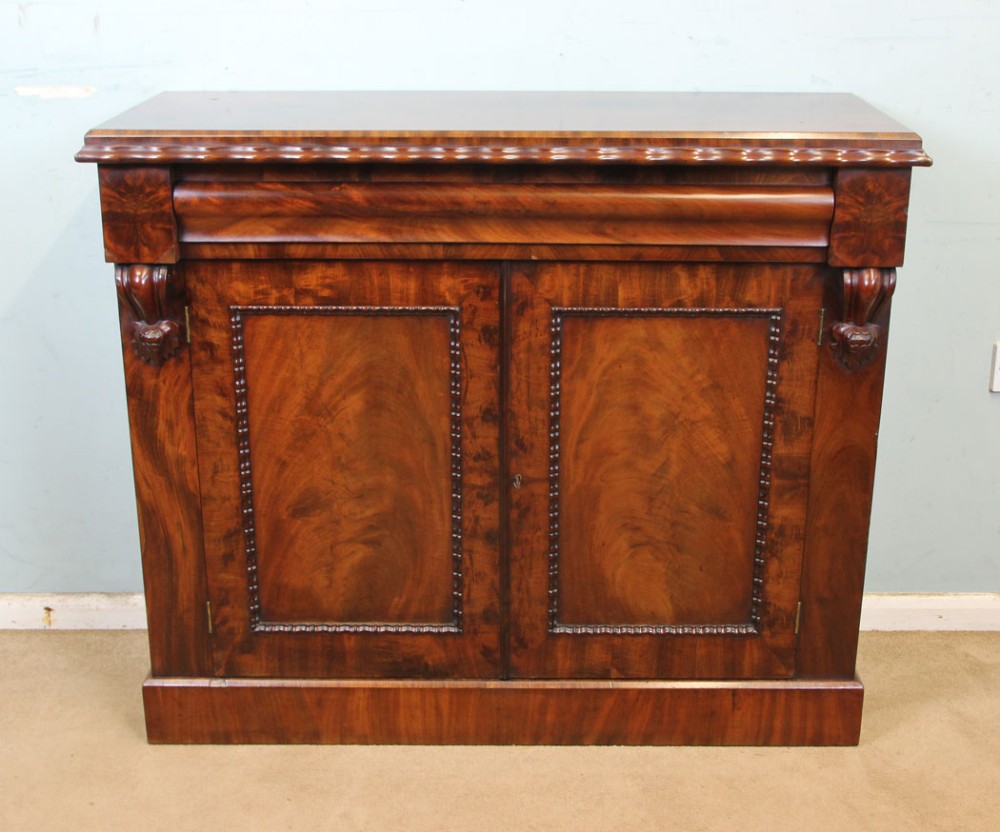 Antique Victorian Mahogany Chiffonier Sideboard Base. 