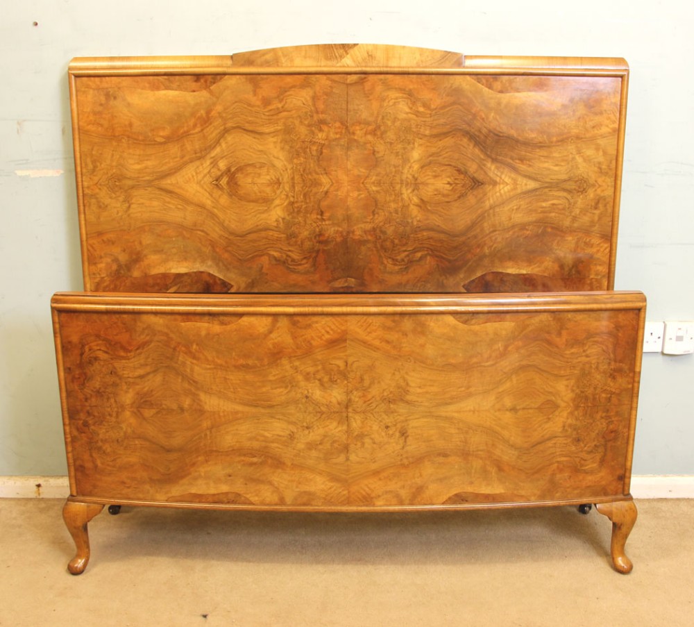 Burr Walnut Double Bed