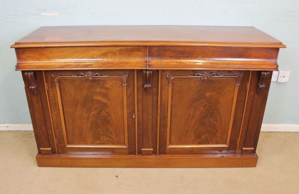 Antique Victorian Mahogany Chiffonier Sideboard