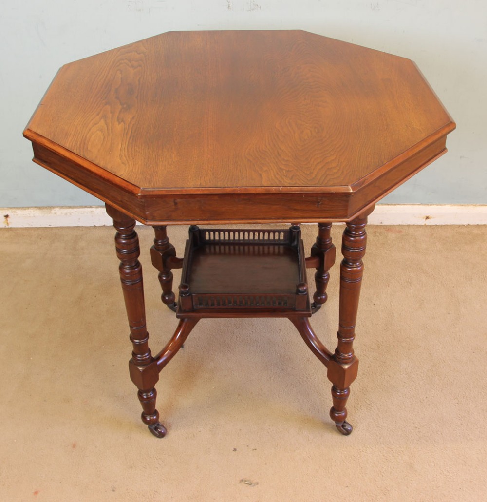 Antique Walnut Shaped Occasional Centre Table.