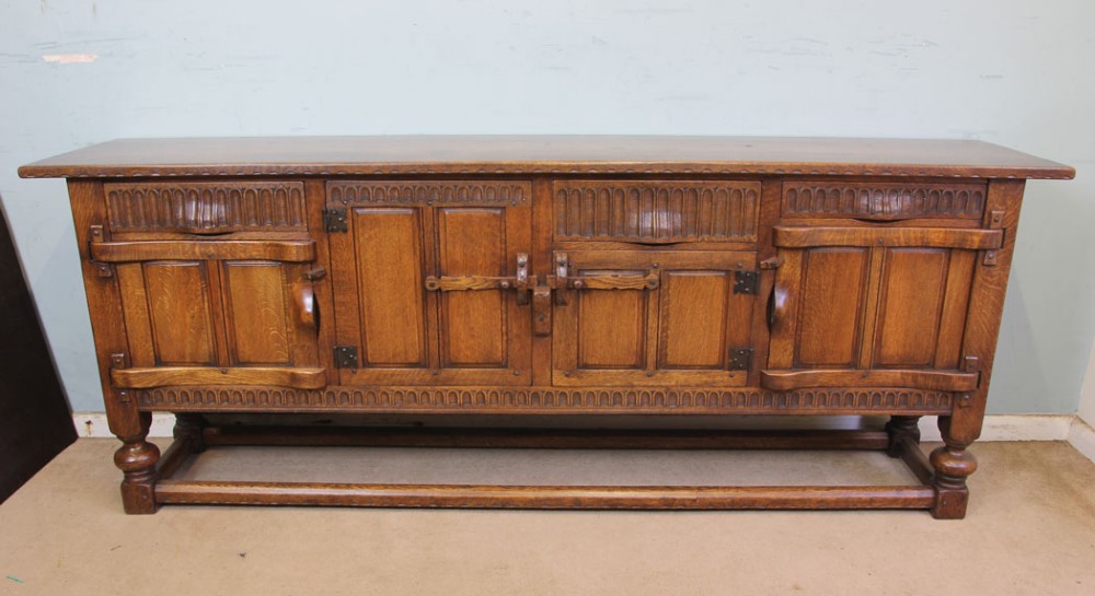 Antique Oak Sideboard Dresser Base