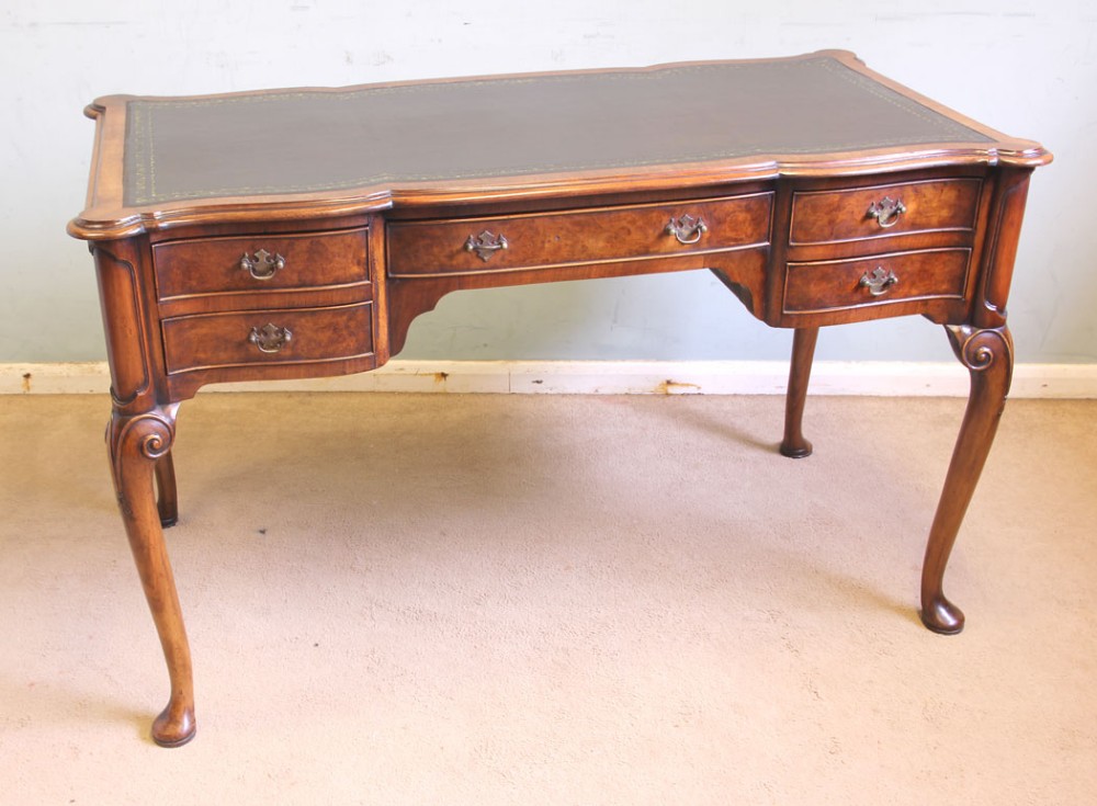 Antique Quality Burr Walnut Writing Desk. 
