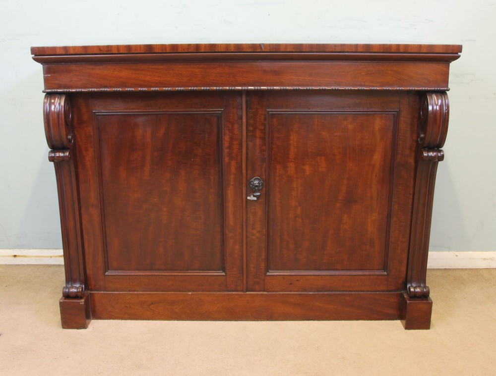 Antique Victorian Mahogany Chiffonier Sideboard Base