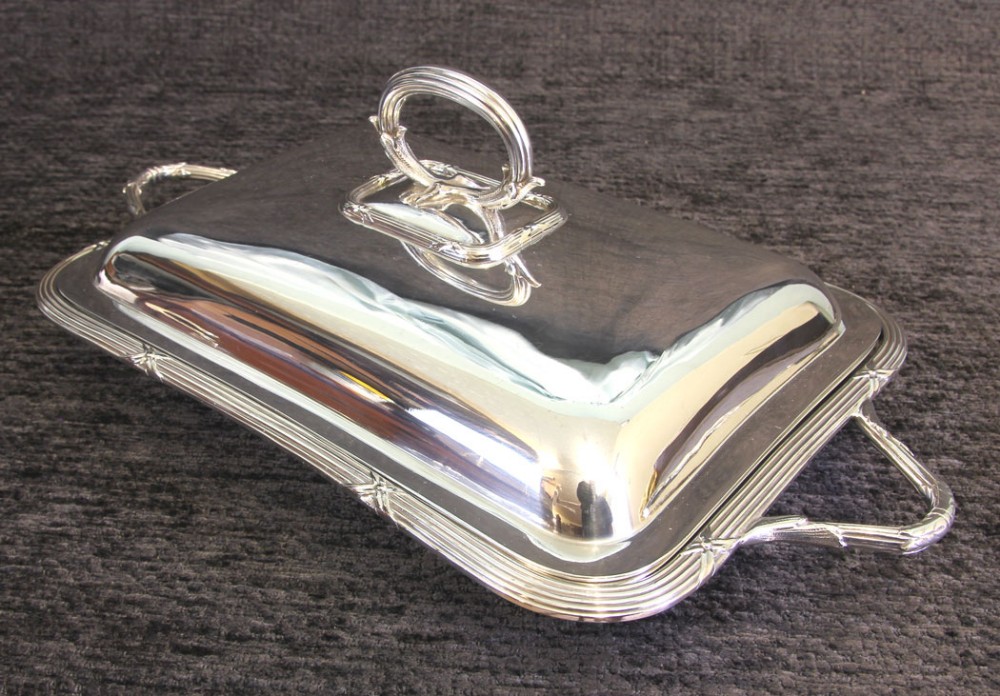 Antique Elkington 3 Piece Silver Plated Warming Tureen