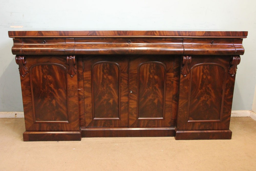 Antique Victorian Mahogany Chiffonier Sideboard Server