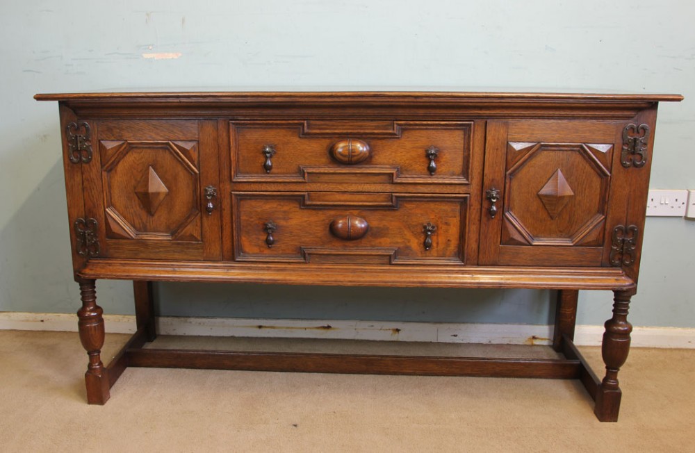 Antique Oak Sideboard Dresser Base