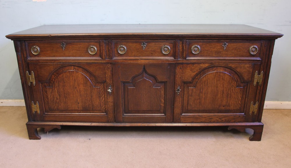 Antique Oak Sideboard Dresser Base