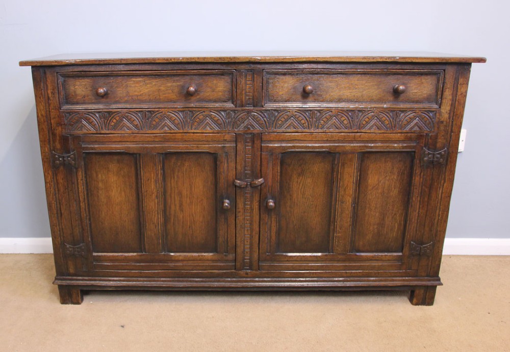 Antique Oak Sideboard Dresser Base